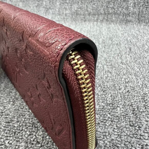 Louis Vuitton LV Long Wallet Red Monogram Empreinte 375-081825 - Picture 5 of 12